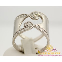 Серебряное кольцо Зов океана 320764с
